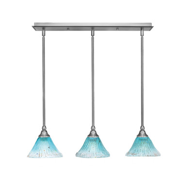 Any 3 Light Linear Pendant 24 Inch Length by Toltec - 25-7-625-24
