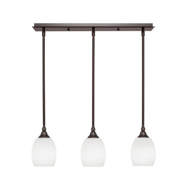 Any 3 Light Linear Pendant 25 Inch Length by Toltec - 25-5-775-25