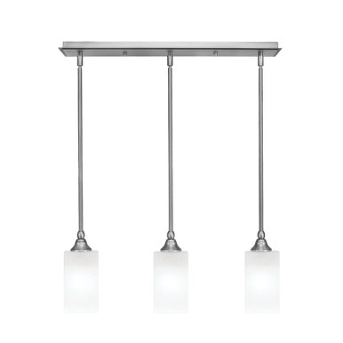 3 Light Stem Hung Linear Pendant 8.5 x 24.25 Inch by Toltec 25-BN-541 - 25-BN-541