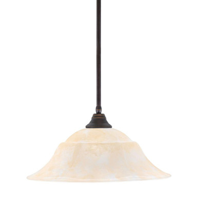 Any 1 Light Steel Large Pendant 20 Inch Wide by Toltec - 26-20-95-