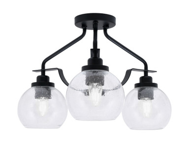 Odyssey 3 Light 16.75 Inch Wide Semi Flush Mount by Toltec - 2607-MB-4100