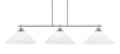 Odyssey 3 Light Large Linear Island Pendant 56 Inch Length by Toltec - 2633-16-5625-95