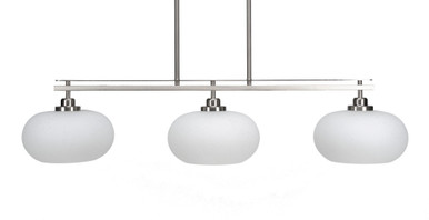 Odyssey 3 Light Oversized Linear Island Pendant 9 Inch Tall by Toltec - 2636-42-9-42