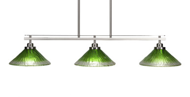 Odyssey 3 Light Oversized Linear Island Pendant 42.5 Inch Length by Toltec - 2636-425-775-425