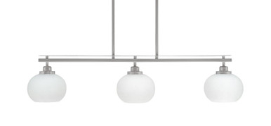 Odyssey 3 Light Oversized Linear Island Pendant 8.25 Inch Tall by Toltec - 2636-39-825-39