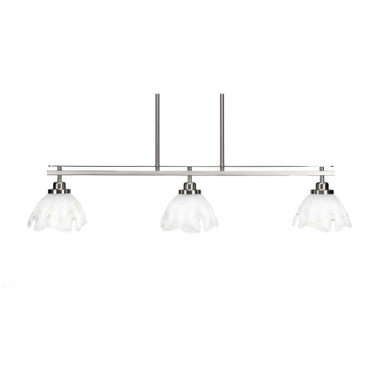 Odyssey 3 Light Oversized Linear Island Pendant 38.5 Inch Length by Toltec - 2636-385-75-385