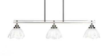 Odyssey 3 Light Oversized Linear Island Pendant 38.5 Inch Length by Toltec - 2636-385-75-385