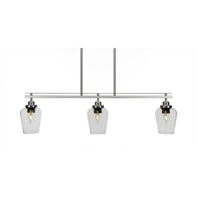 Odyssey 3 Light Oversized Island Pendant 37 Inch Length by Toltec - 2636-BN-210