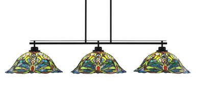 Odyssey 3 Light Large Linear Island Pendant 19 Inch Wide by Toltec - 2633-990