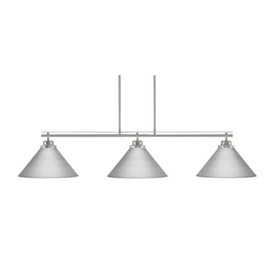 Odyssey 3 Light Linear Island Pendant 54 Inch Length by Toltec - 2633-420
