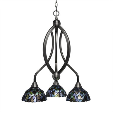 Bow 3 Light Small Chandelier by Toltec 263-182625 - 263-182625
