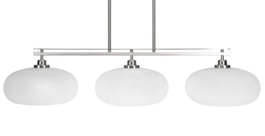 Odyssey 3 Light Oversized Linear Island Pendant 9.75 Inch Tall by Toltec - 2636-445-975-445