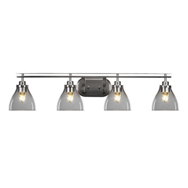 Odyssey 4 Light Vanity Light 39.75 Inch Length by Toltec - 2614-BN-4760
