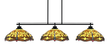 Odyssey 3 Light Large Linear Island Pendant 10 Inch Tall by Toltec - 2633-94