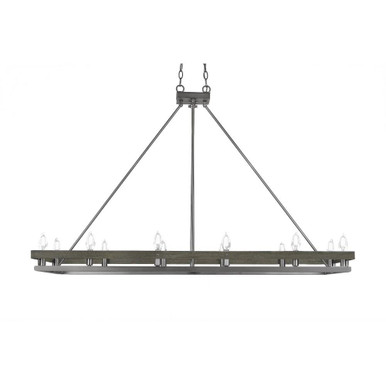 Belmont 12 Light Medium Island Pendant by Toltec - 2742-GPDW