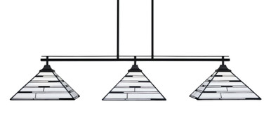 Odyssey 3 Light Oversized Island Pendant 53.5 Inch Length by Toltec - 2643-BN-953