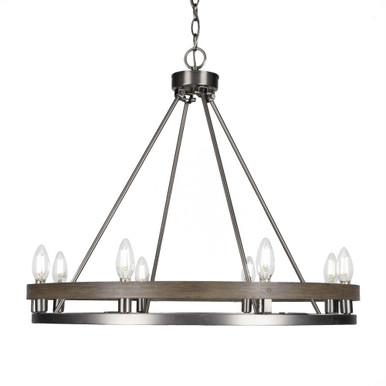 Belmont 8 Light Large Chandelier by Toltec - 2708-272475
