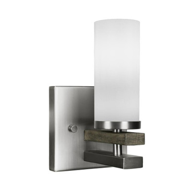 Belmont 1 Light Cylinder Glass Wall Sconce 8.25 Inch Wide by Toltec - 2711-225-825-