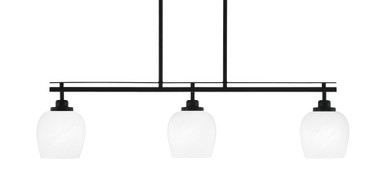 Odyssey 3 Light Small Island Pendant 9 Inch Tall by Toltec - 2636-MB-4810