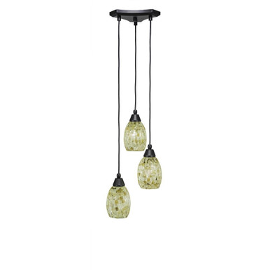 Europa 3 Light Street Medium Pendant 11 Inch Wide by Toltec - 28-11-925-