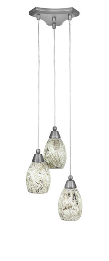 Europa 3 Light Small Pendant 10.25 Inch Wide by Toltec - 28-1025-85-