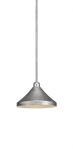Vintage 1 Light Small Pendant 10 Inch Wide by Toltec - 281-10-6-