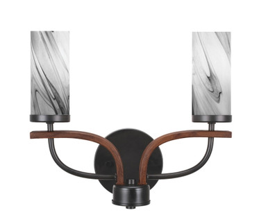 Monterey 2 Light Vanity Light 12.5 Inch Length by Toltec - 2912-GPDW-801