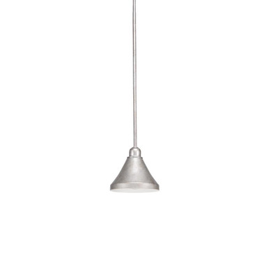 Vintage 1 Light Small Pendant 7 Inch Wide by Toltec - 281-7-65-