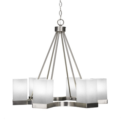 Nouvelle 6 Light Large Chandelier by Toltec 3026-GP-531 - 3026-GP-531