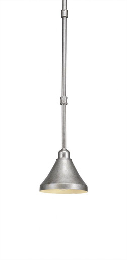 Vintage 1 Light Small Pendant 6 Inch Tall by Toltec - 284-7-6-