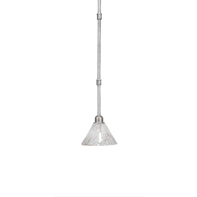 Vintage 1 Light Small Pendant 6.25 Inch Tall by Toltec - 284-7-625-