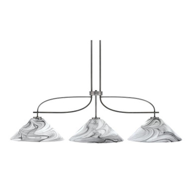Monterey 3 Light Small Chandelier by Toltec 2936-2