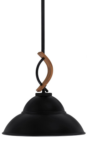 Monterey 1 Light Medium Pendant 13 Inch Wide by Toltec - 2901-MBDW-428-BN
