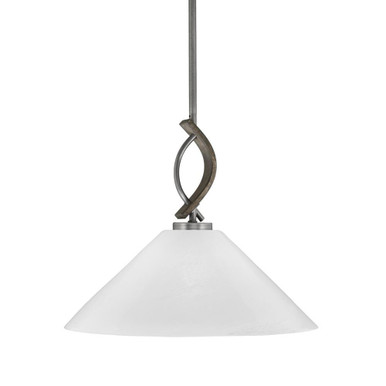Monterey 1 Light Large Pendant 16 Inch Wide by Toltec - 2901-MBDW-2161
