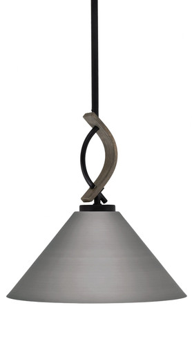 Monterey 1 Light Medium Pendant 13.5 Inch Tall by Toltec - 2901-MBDW-420-BN