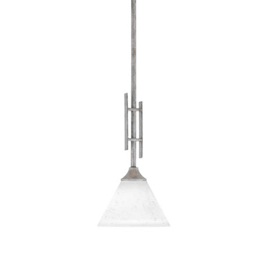 Uptowne 1 Light Small Stem Hung Pendant 17.25 Inch Tall by Toltec - 320-DG-312