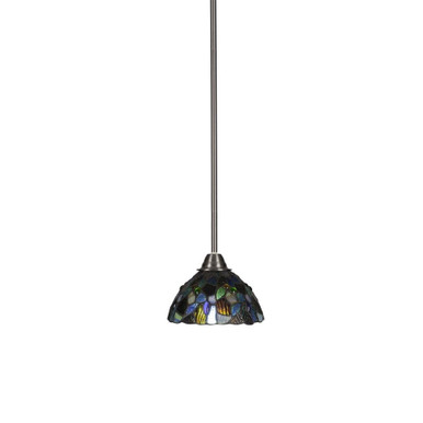 Paramount 1 Light Small Pendant 8 Inch Tall by Toltec - 3401-7-8-