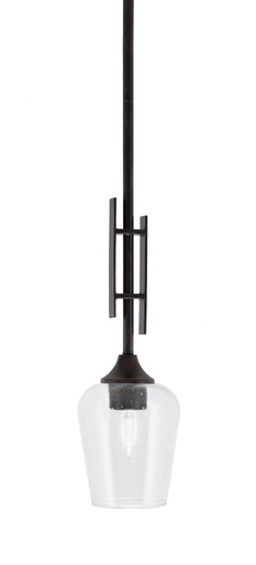 Uptowne 1 Light Mini Stem Hung Pendant 19 Inch Tall by Toltec - 320-DG-210