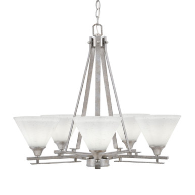 Uptowne 5 Light Medium Chandelier by Toltec 325-DG-302 - 325-DG-302