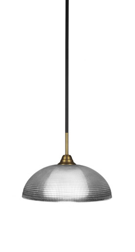 Paramount 1 Light Steel Medium Pendant 13 Inch Wide by Toltec - 3401-13-925-