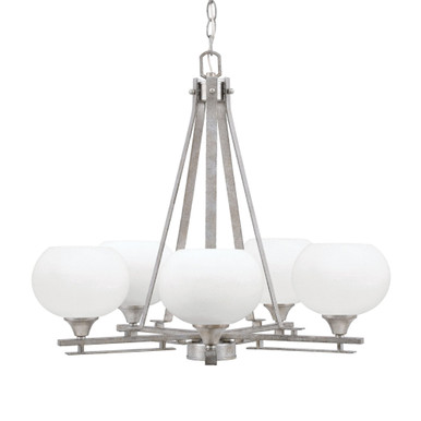 Uptowne 5 Light Medium Chandelier by Toltec 325-DG-202 - 325-DG-202