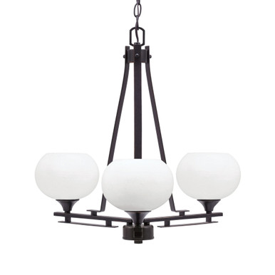 Uptowne 3 Light Medium Chandelier by Toltec 323-AS-202 - 323-AS-202