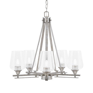 Uptowne 5 Light Medium Chandelier by Toltec 325-DG-210