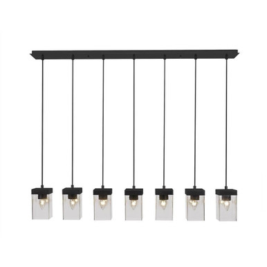 Nouvelle 7 Light Mini Linear Pendant by Toltec - 3217-4-8-48