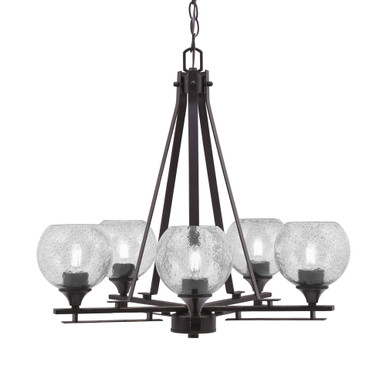 Uptowne 5 Light Medium Chandelier by Toltec 325-DG-500 - 325-DG-500