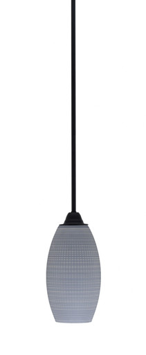 Paramount 1 Light Stem Hung Mini Pendant 13.5 Inch Tall by Toltec - 3401-MB-4042
