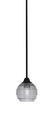 Paramount 1 Light Stem Hung Small Pendant 6.5 Inch Tall by Toltec - 3401-MB-5110