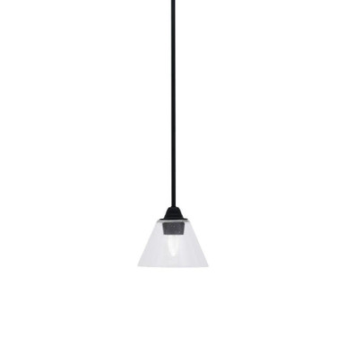 Paramount 1 Light Stem Hung Small Pendant 9 Inch Tall by Toltec - 3401-MB-302