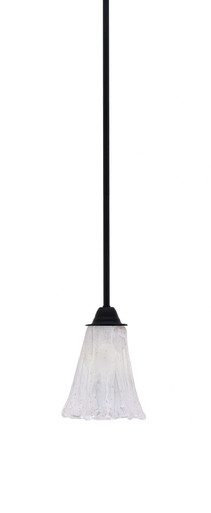 Paramount 1 Light Steel Stem Hung Mini Pendant 10.5 Inch Tall by Toltec - 3401-MB-680