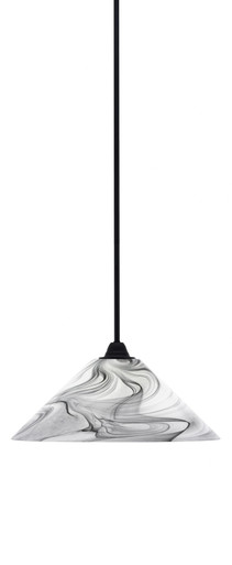 Paramount 1 Light Stem Hung Large Pendant by Toltec - 3401-MB-308